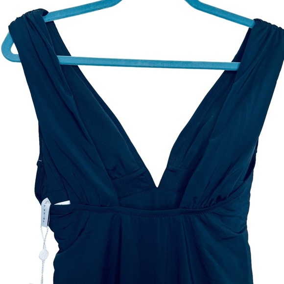 Trina Turk Wrap Front One Piece Swimsuit, NWT, black - Picture 7 of 12